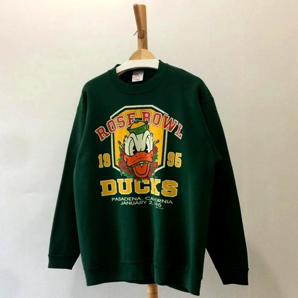 1995 Rose Bowl Oregon Ducks Football Crewneck Sweatshirt, University of Oregon